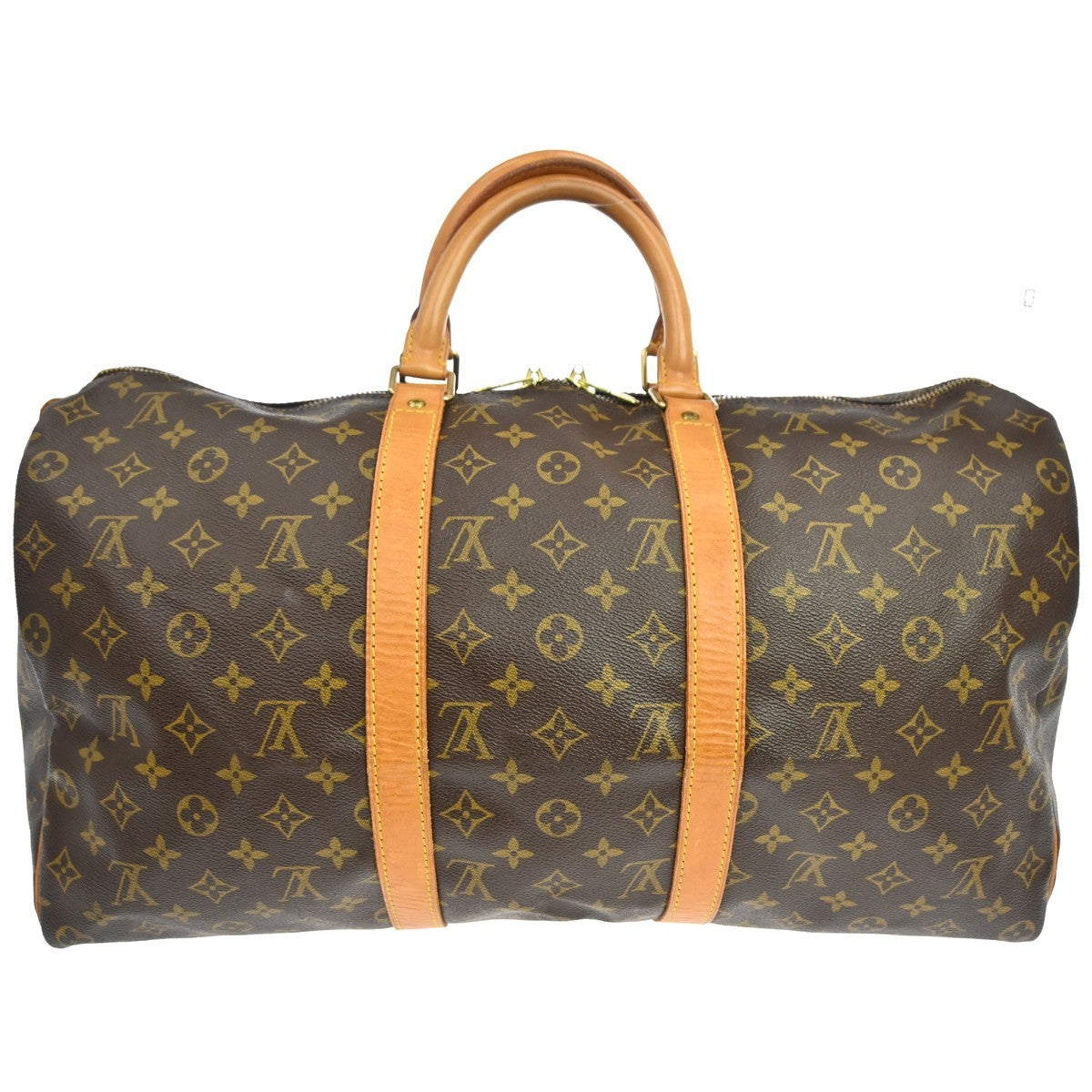 Louis Vuitton Keepall Bag Monogram Canvas Brown Canvas Travel Bag Bag (Pre-Owned)