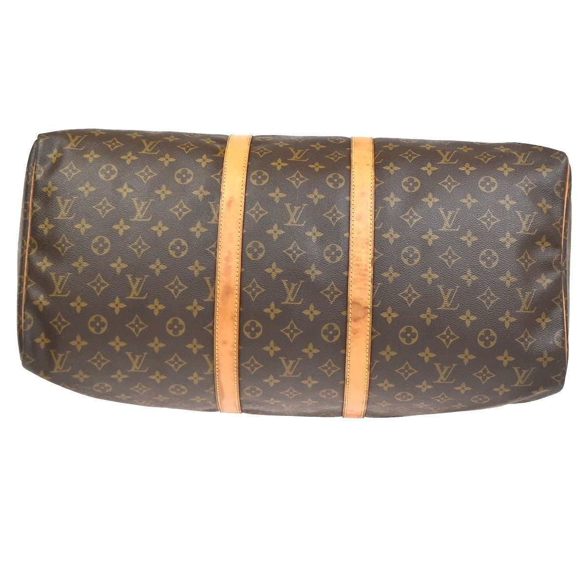 Louis Vuitton Keepall Bag Monogram Canvas Brown Canvas Travel Bag Bag (Pre-Owned)