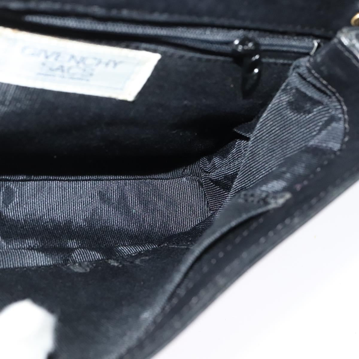 Givenchy Shoulder Bag Leather Black Leather Shoulder Bag Bag (Pre-Owned)