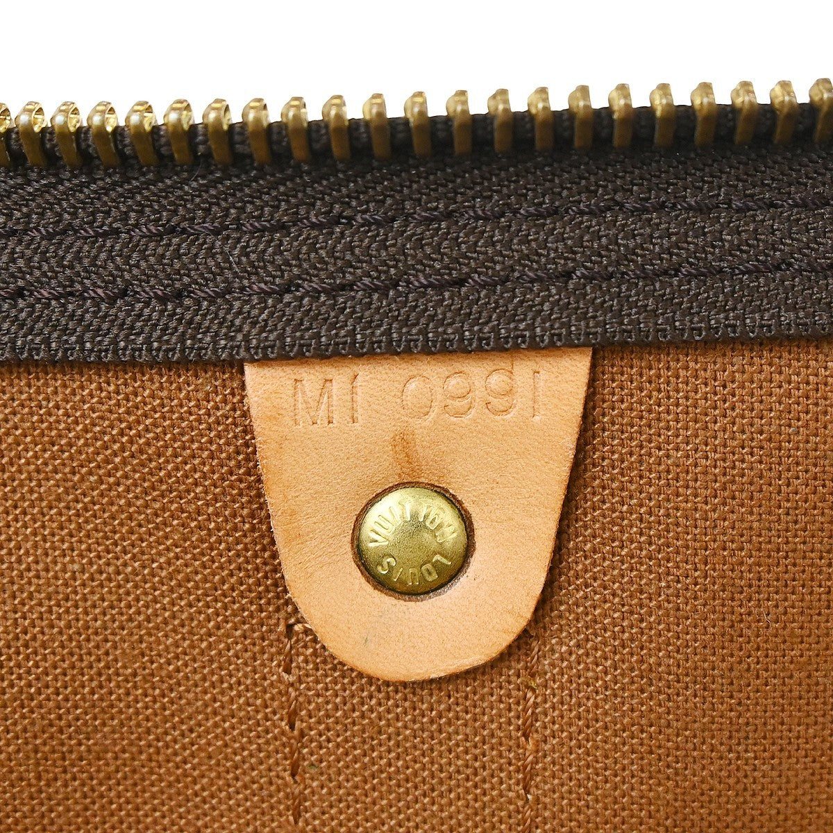 Louis Vuitton Keepall Bag Monogram Canvas Brown Canvas Travel Bag Bag (Pre-Owned)