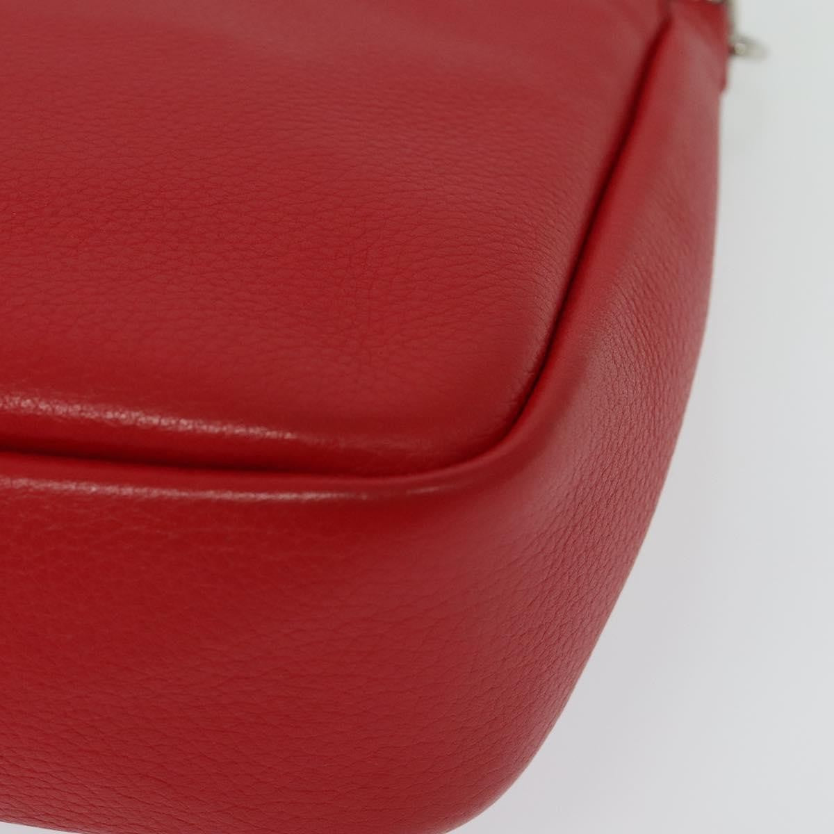 Louis Vuitton Essential Cuir Boheme Handbag Leather Red Leather Shoulder Bag Bag (Pre-Owned)