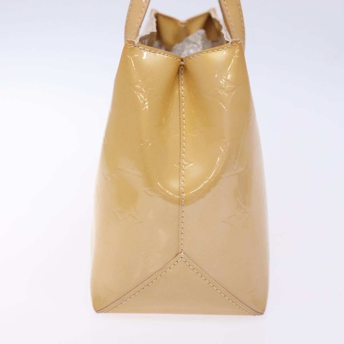 Louis Vuitton Wilshire Handbag Monogram Vernis Beige Patent_Leather Bag (Pre-Owned)
