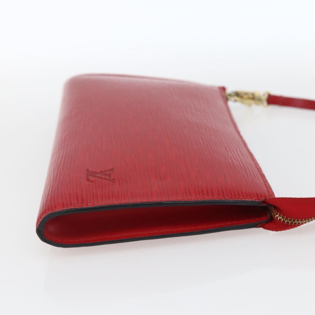 Louis Vuitton Pochette Accessoires Epi Leather Red Leather Clutche & Pouche Bag (Pre-Owned)