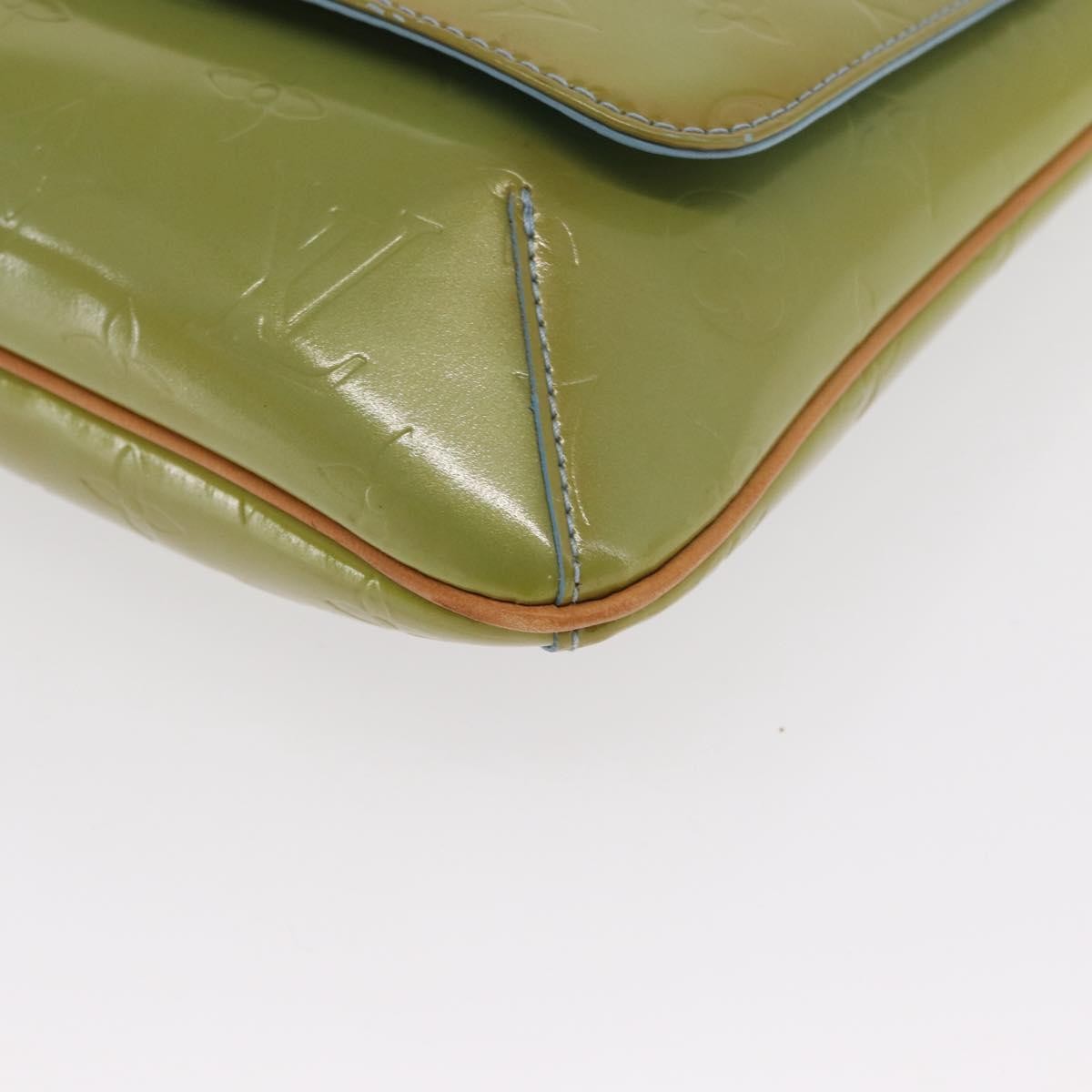 Louis Vuitton Thompson Street Handbag Monogram Vernis Green Patent_Leather Shoulder Bag Bag (Pre-Owned)