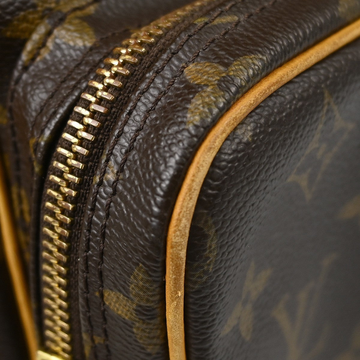 Louis Vuitton Amazone Bag Monogram Canvas Brown Canvas Shoulder Bag Bag (Pre-Owned)