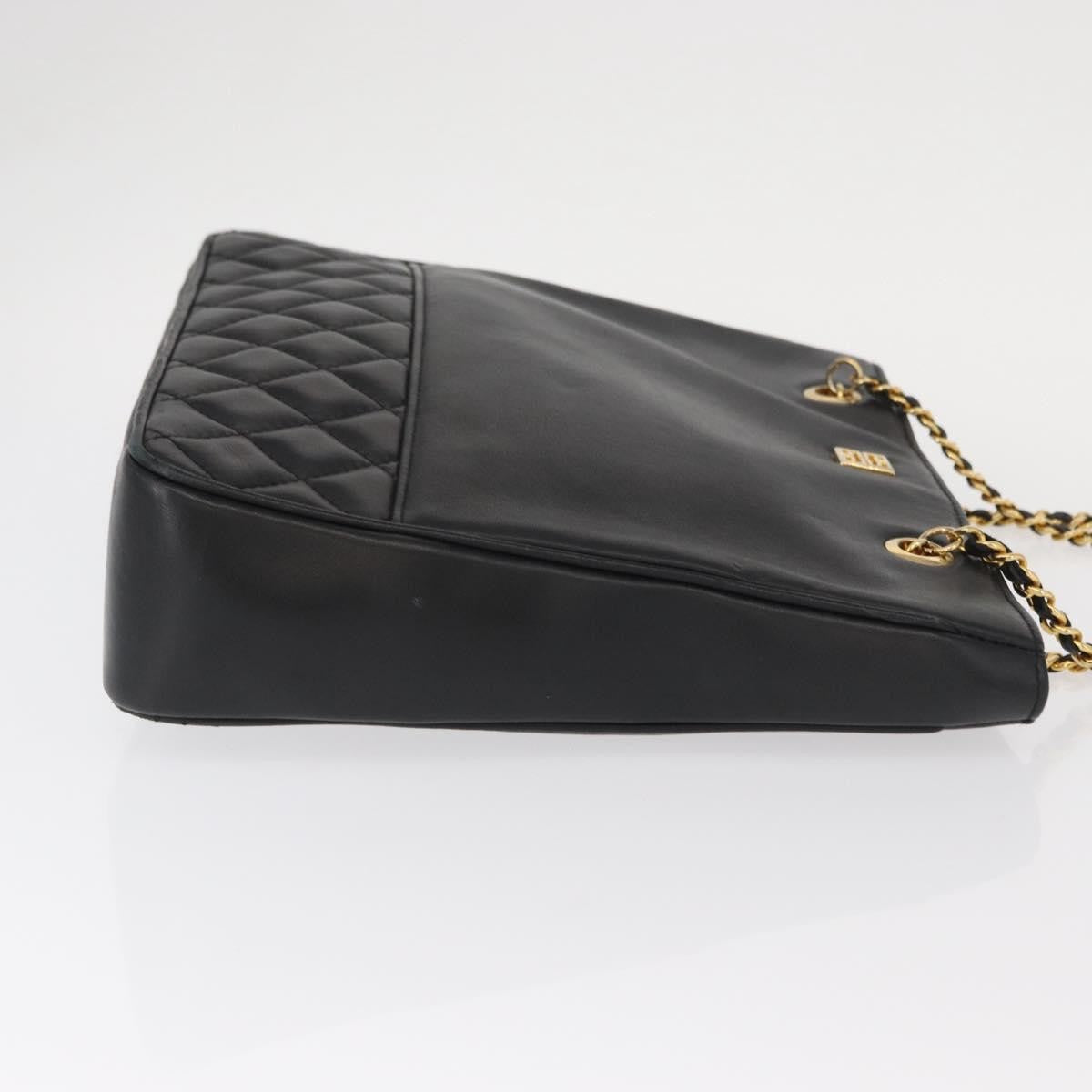 Givenchy Vintage 4G Shoulder Bag Leather Black Leather Shoulder Bag Bag (Pre-Owned)