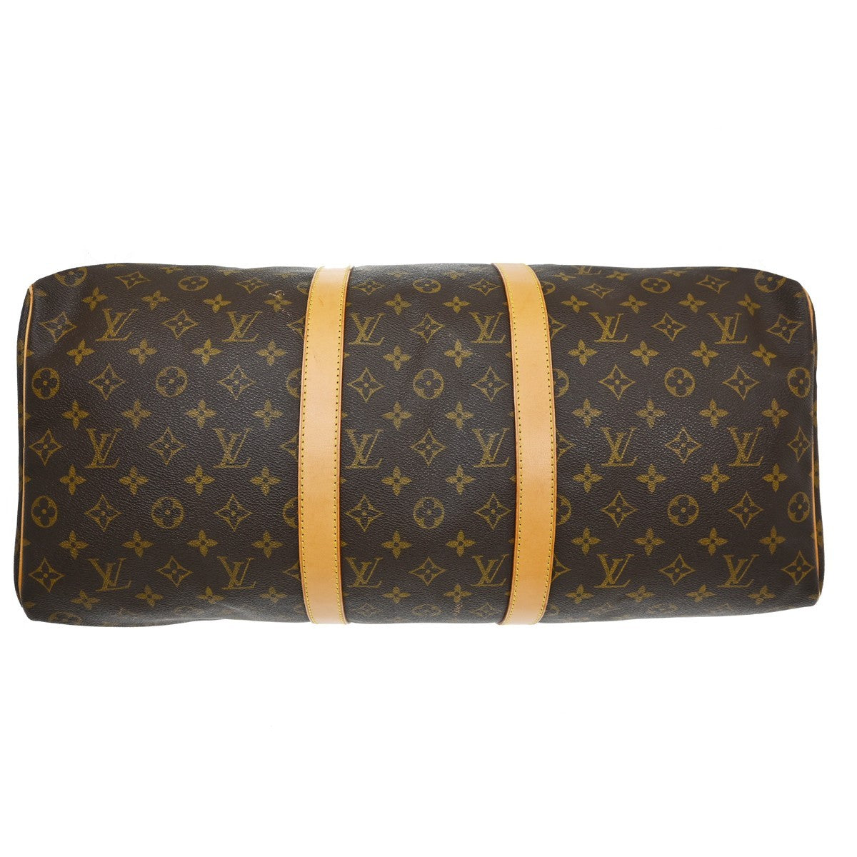 Louis Vuitton Keepall Bag Monogram Canvas Brown Canvas Travel Bag Bag (Pre-Owned)