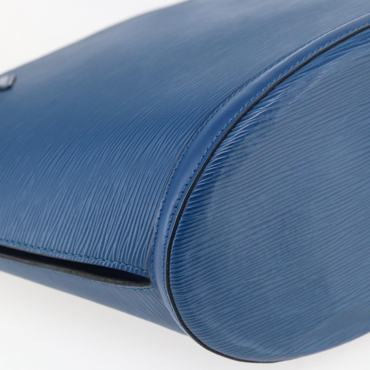 Louis Vuitton Saint Jacques Handbag Epi Leather Blue Leather Shoulder Bag Bag (Pre-Owned)
