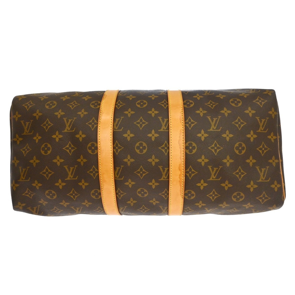 Louis Vuitton Keepall Bag Monogram Canvas Brown Canvas Travel Bag Bag (Pre-Owned)