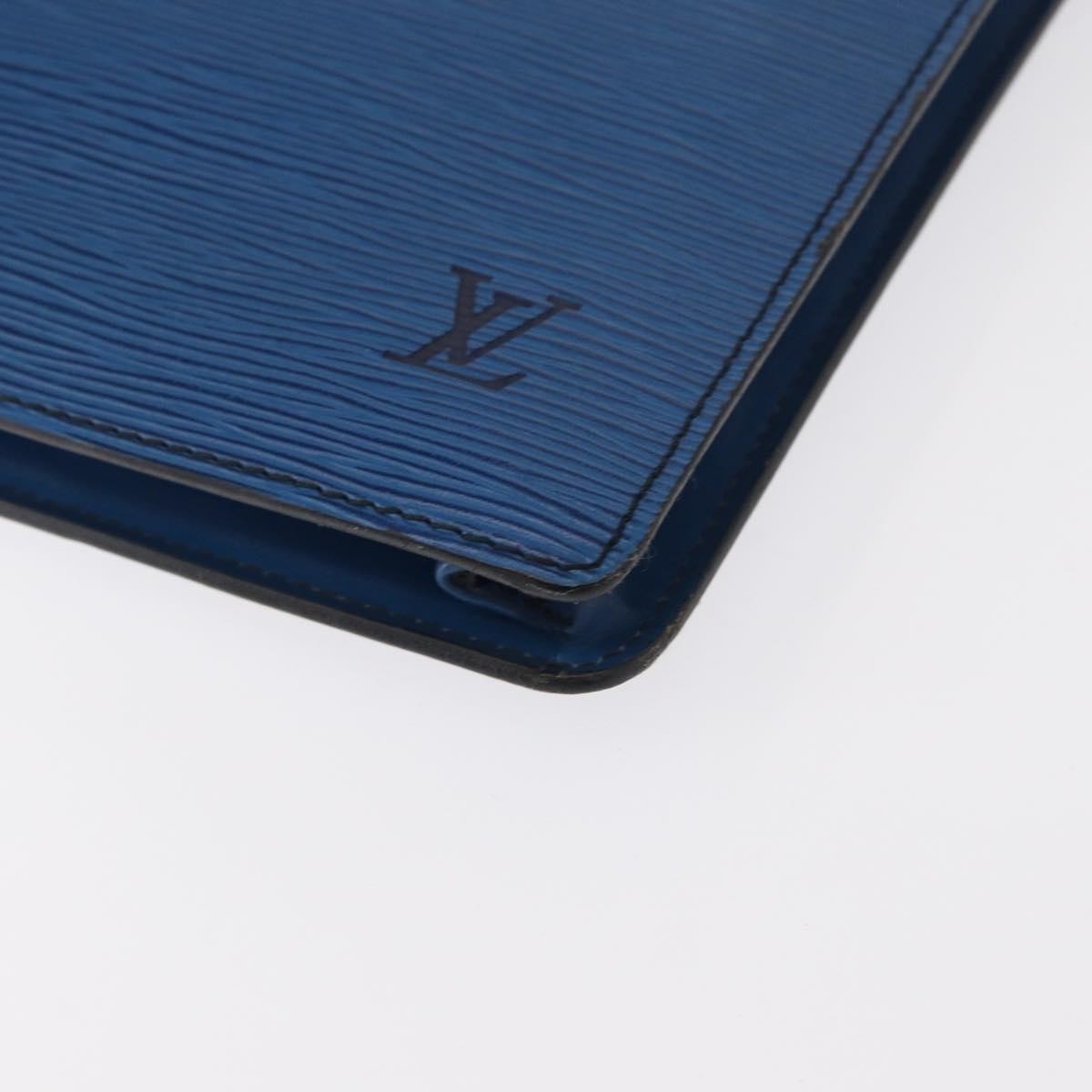 Louis Vuitton Porte-Documents Senateur Bag Epi Leather Blue Leather Clutche & Pouche Bag (Pre-Owned)