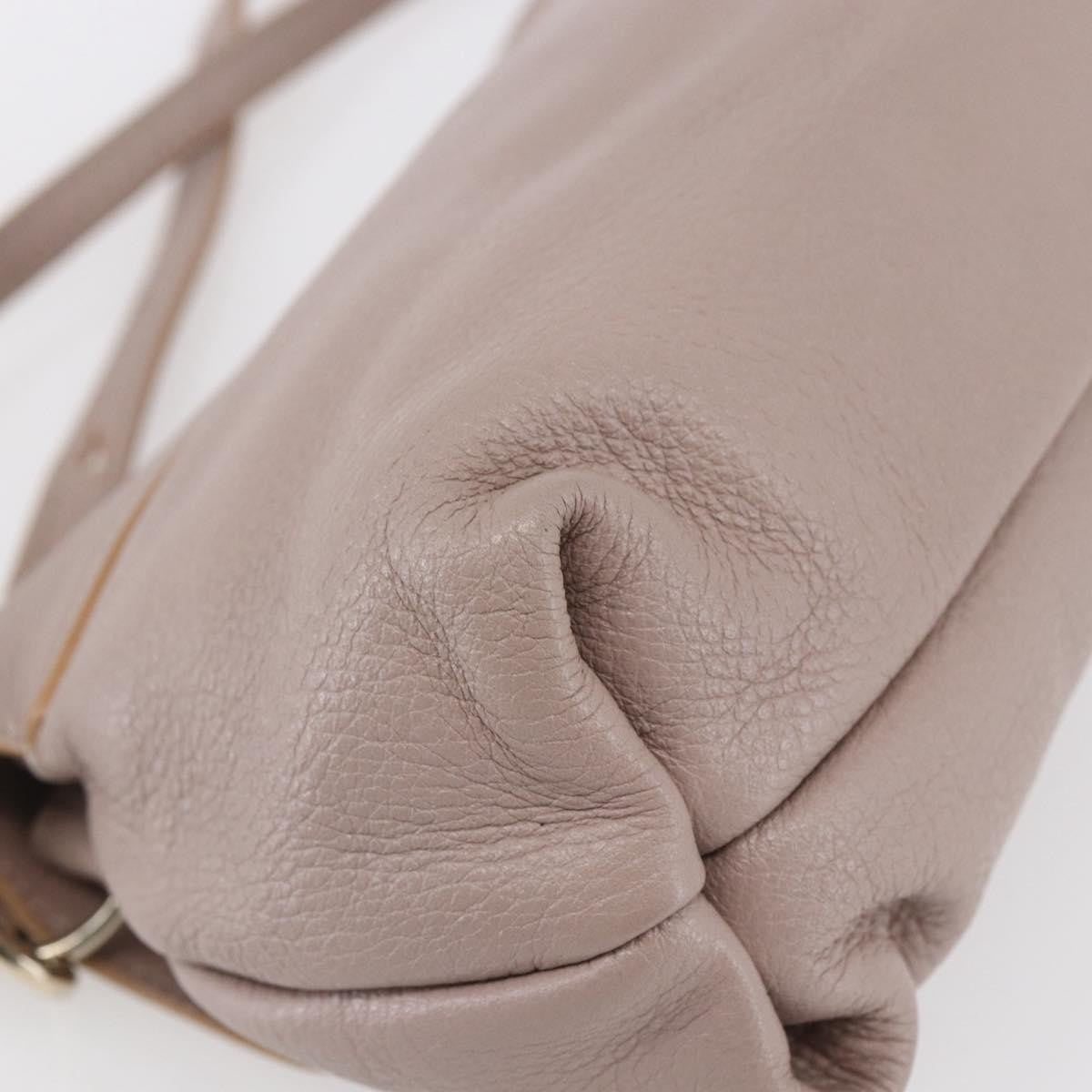 Chloe Lily Shoulder Bag Leather Pink Leather Shoulder Bag Bag (Pre-Owned)