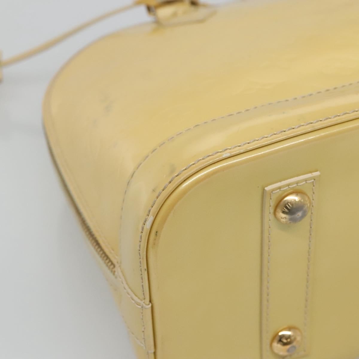 Louis Vuitton Alma Handbag Patent Leather Yellow Patent_Leather Handbag (Pre-Owned)