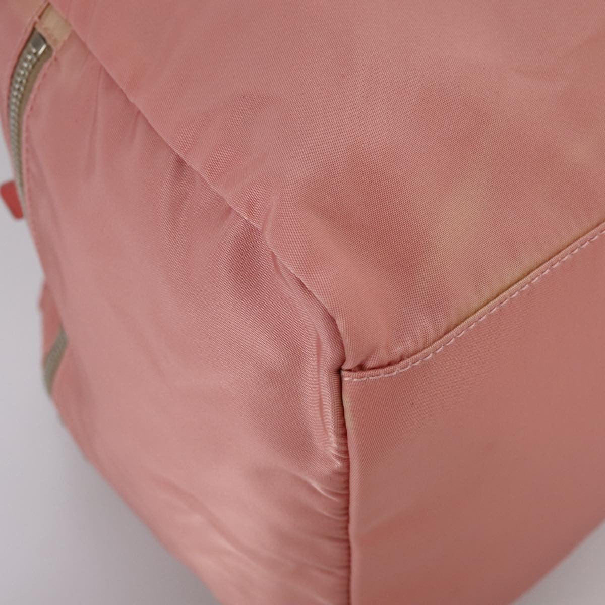 Prada Vintage Boston Bag Nylon Pink Nylon Travel Bag Bag (Pre-Owned)