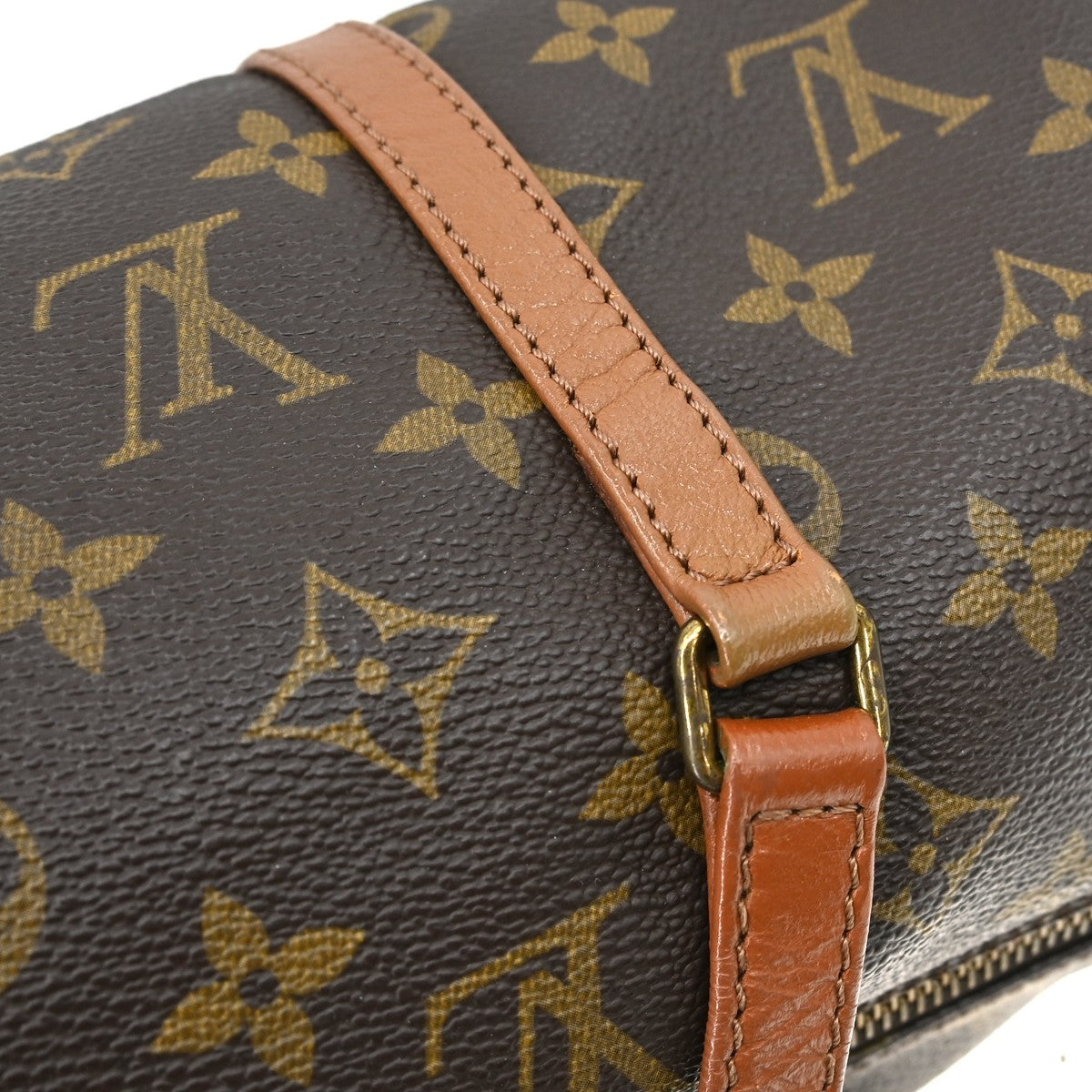 Louis Vuitton Papillon Handbag Monogram Canvas Brown Canvas Handbag (Pre-Owned)