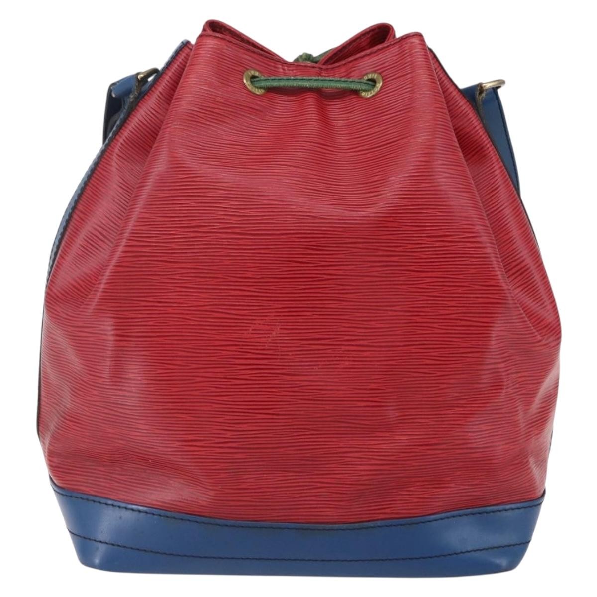 Louis Vuitton Tricolor Noe Handbag Epi Leather Red Leather Shoulder Bag Bag (Pre-Owned)