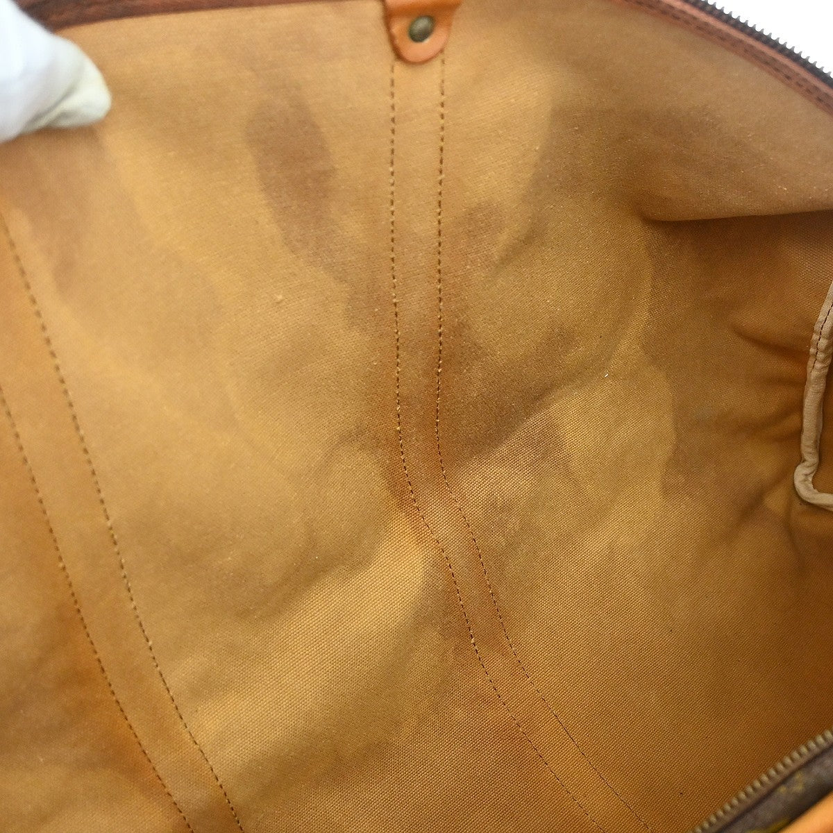 Louis Vuitton Keepall Bag Monogram Canvas Brown Canvas Travel Bag Bag (Pre-Owned)
