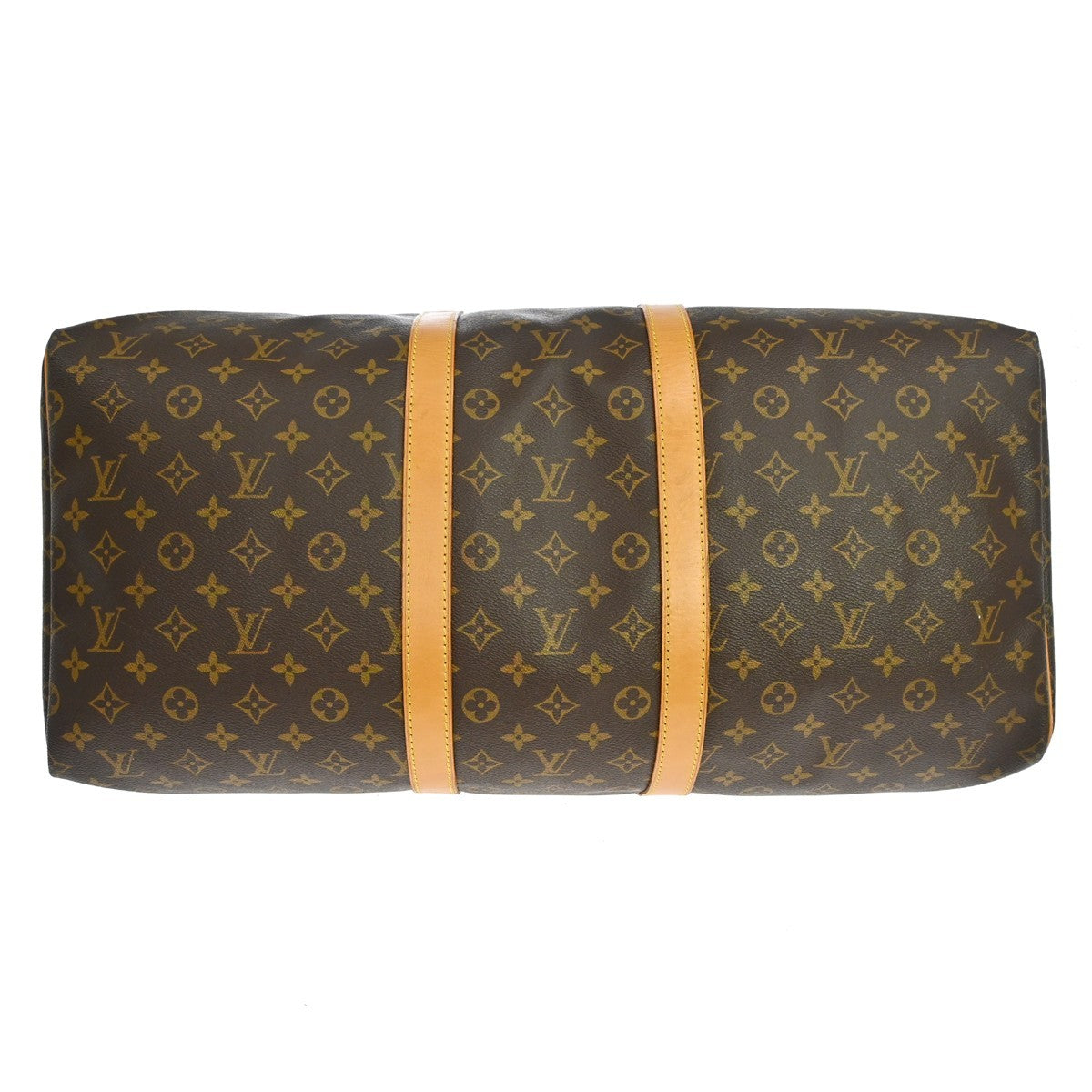 Louis Vuitton Keepall Bag Monogram Canvas Brown Canvas Travel Bag Bag (Pre-Owned)