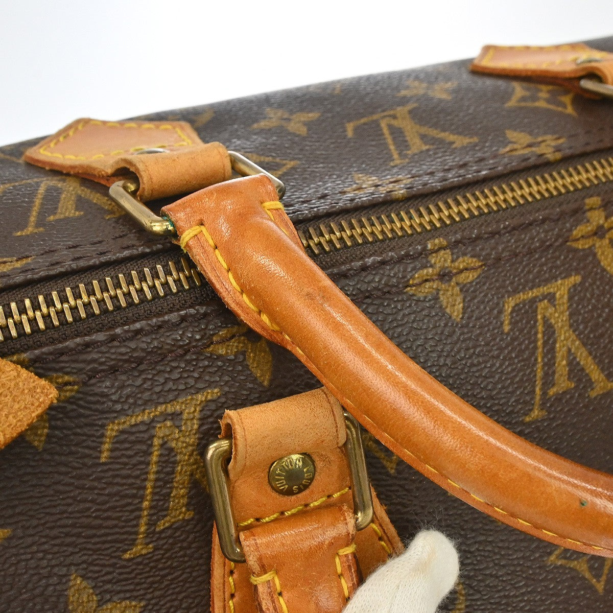 Louis Vuitton Speedy Handbag Monogram Canvas Brown Canvas Handbag (Pre-Owned)