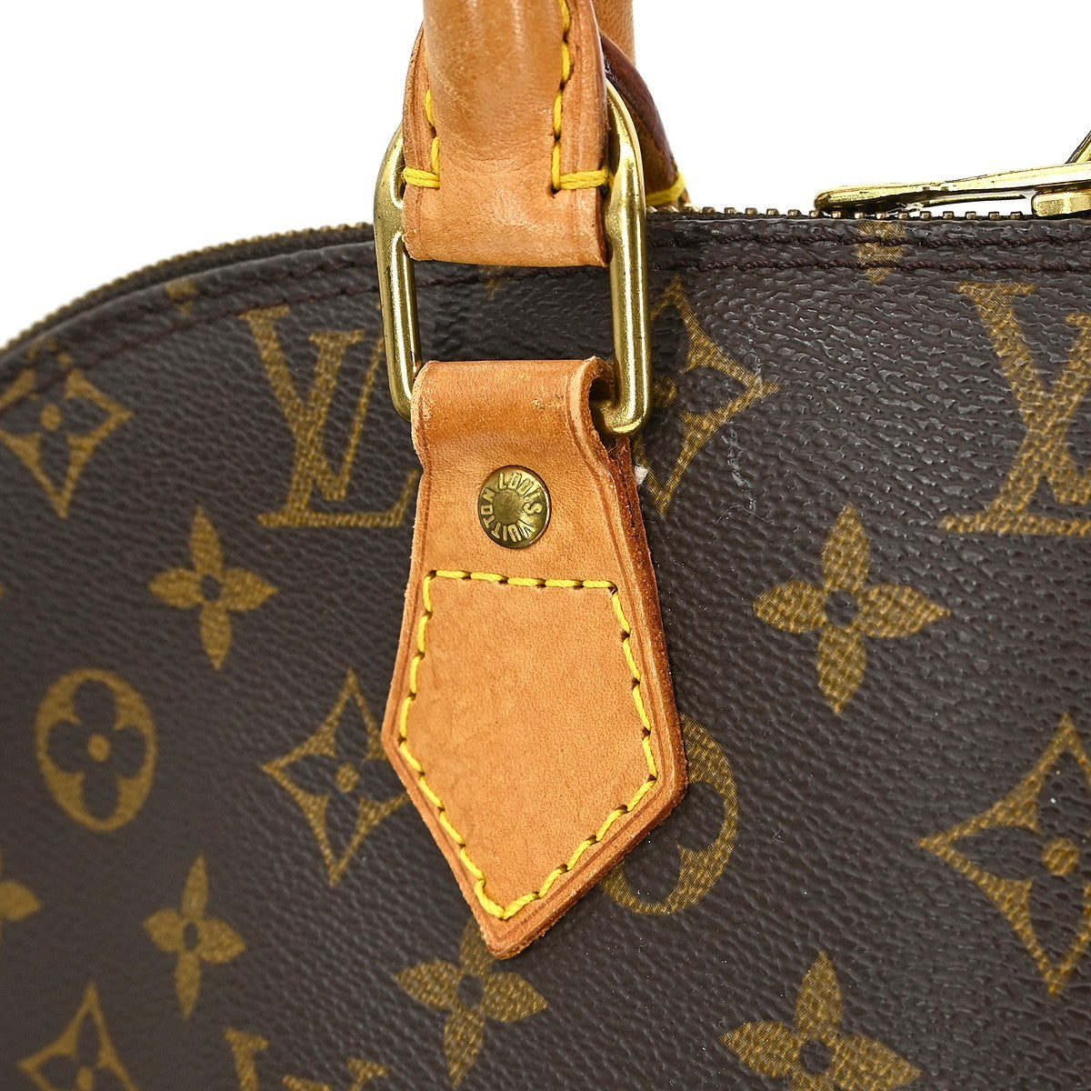 Louis Vuitton Alma Handbag Monogram Canvas Brown Canvas Handbag (Pre-Owned)