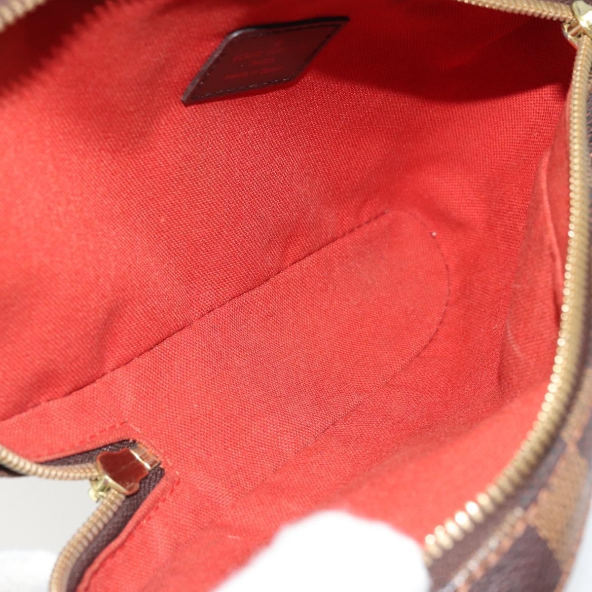 Louis Vuitton Geronimos Waist Bag Damier Brown Canvas Shoulder Bag Bag (Pre-Owned)