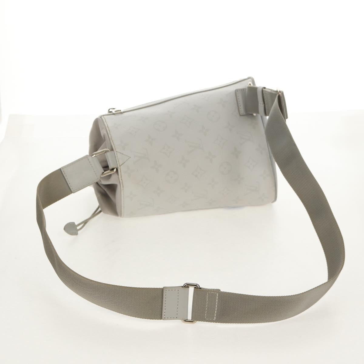Louis Vuitton Chalk Sling Bag Limited Edition Logo Story Monogram Canvas White Canvas Shoulder Bag Bag (Pre-Owned)