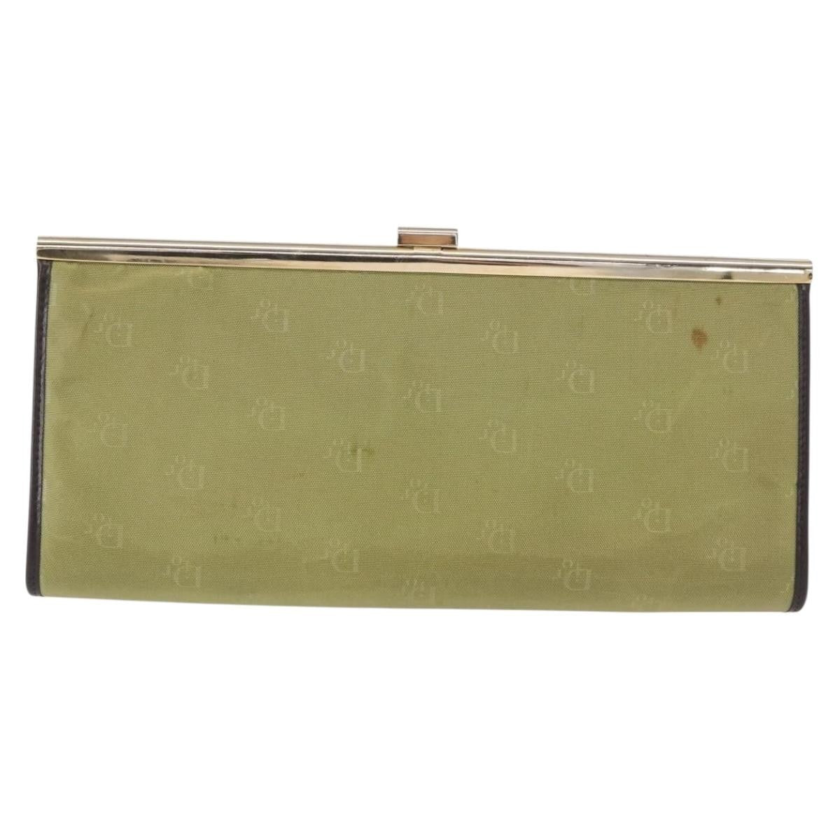 Christian Dior Trotter Pouch Canvas Green Canvas Clutche & Pouche Bag (Pre-Owned)
