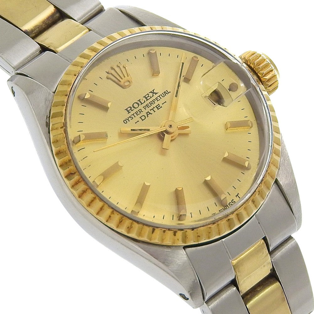 Rolex Oyster Perpetual Date Automatic Watch Stainless Steel And Yellow Gold Watch (Pre-Owned)