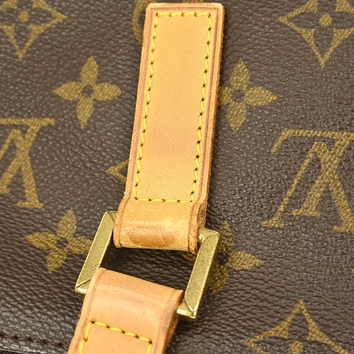Louis Vuitton Cabas Mezzo Monogram Canvas Brown Canvas Tote Bag Bag (Pre-Owned)