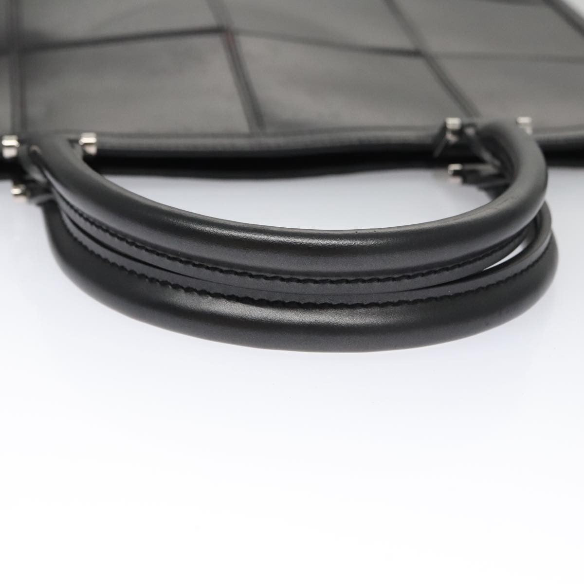 Louis Vuitton Epi Stretch Silver Fizz Handbag Epi Stretch Black Leather Handbag (Pre-Owned)