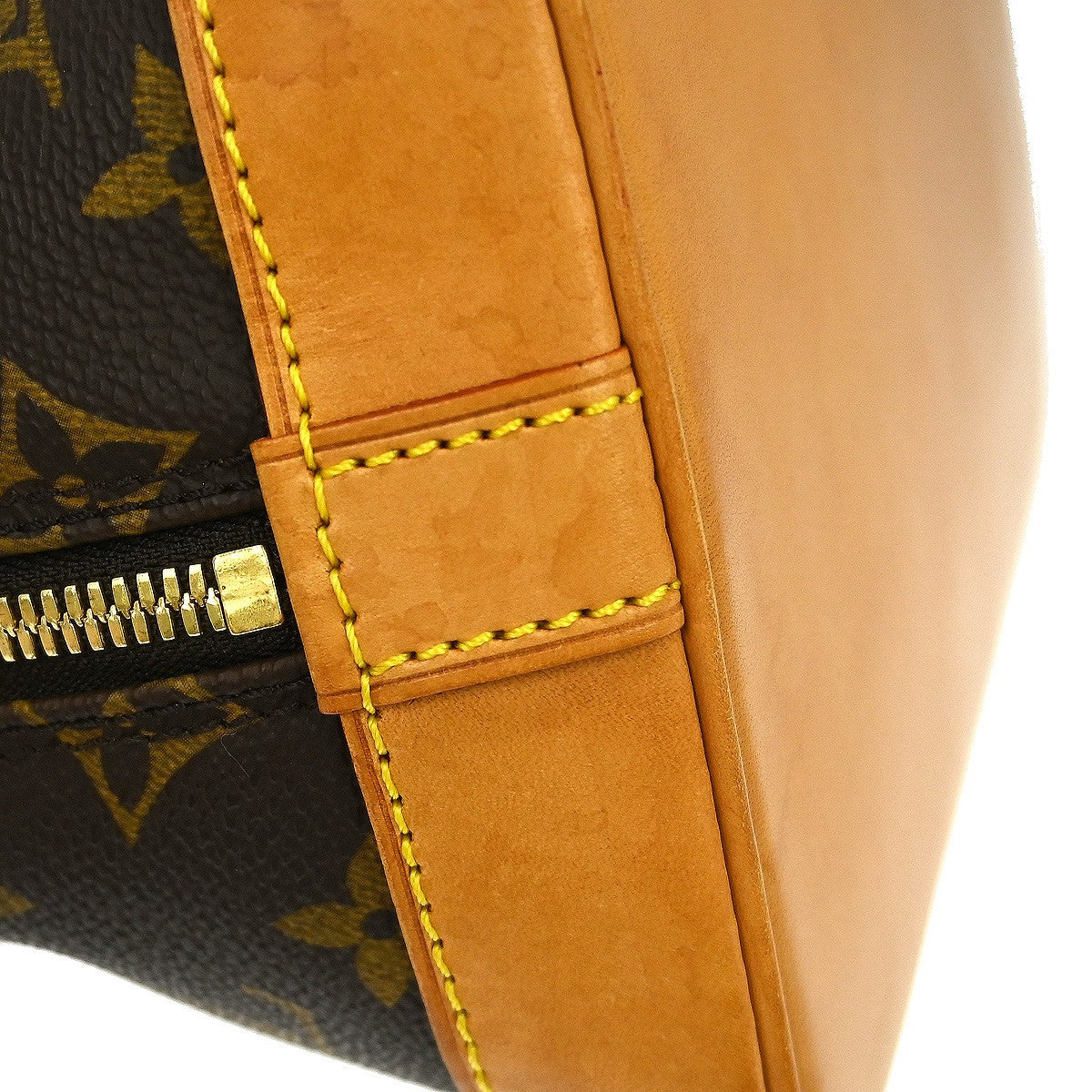 Louis Vuitton Alma Handbag Monogram Canvas Brown Canvas Handbag (Pre-Owned)