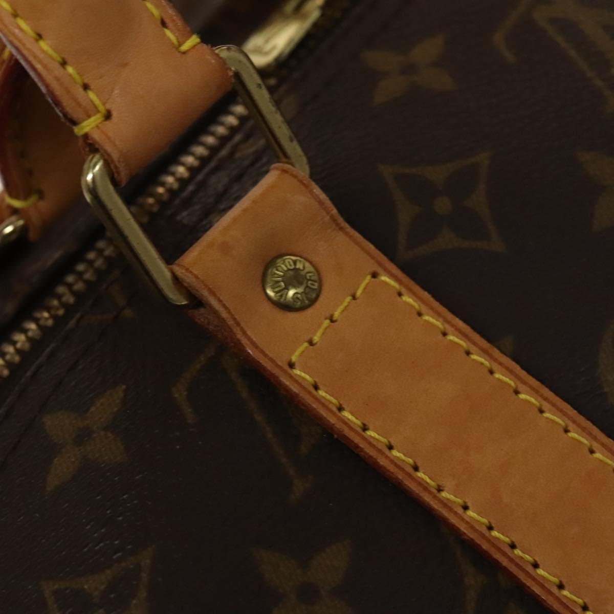Louis Vuitton Keepall Bag Monogram Canvas Brown Canvas Travel Bag Bag (Pre-Owned)