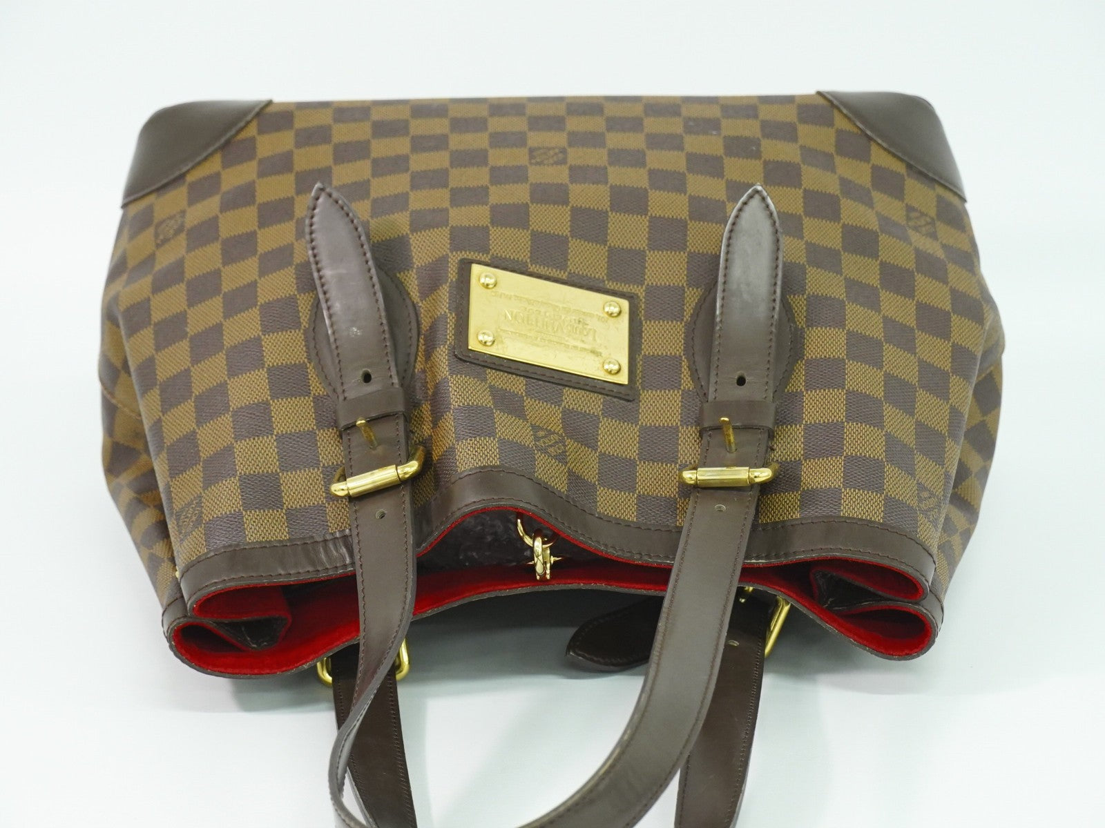 Louis Vuitton Hampstead Handbag Damier Brown Canvas Shoulder Bag Bag (Pre-Owned)