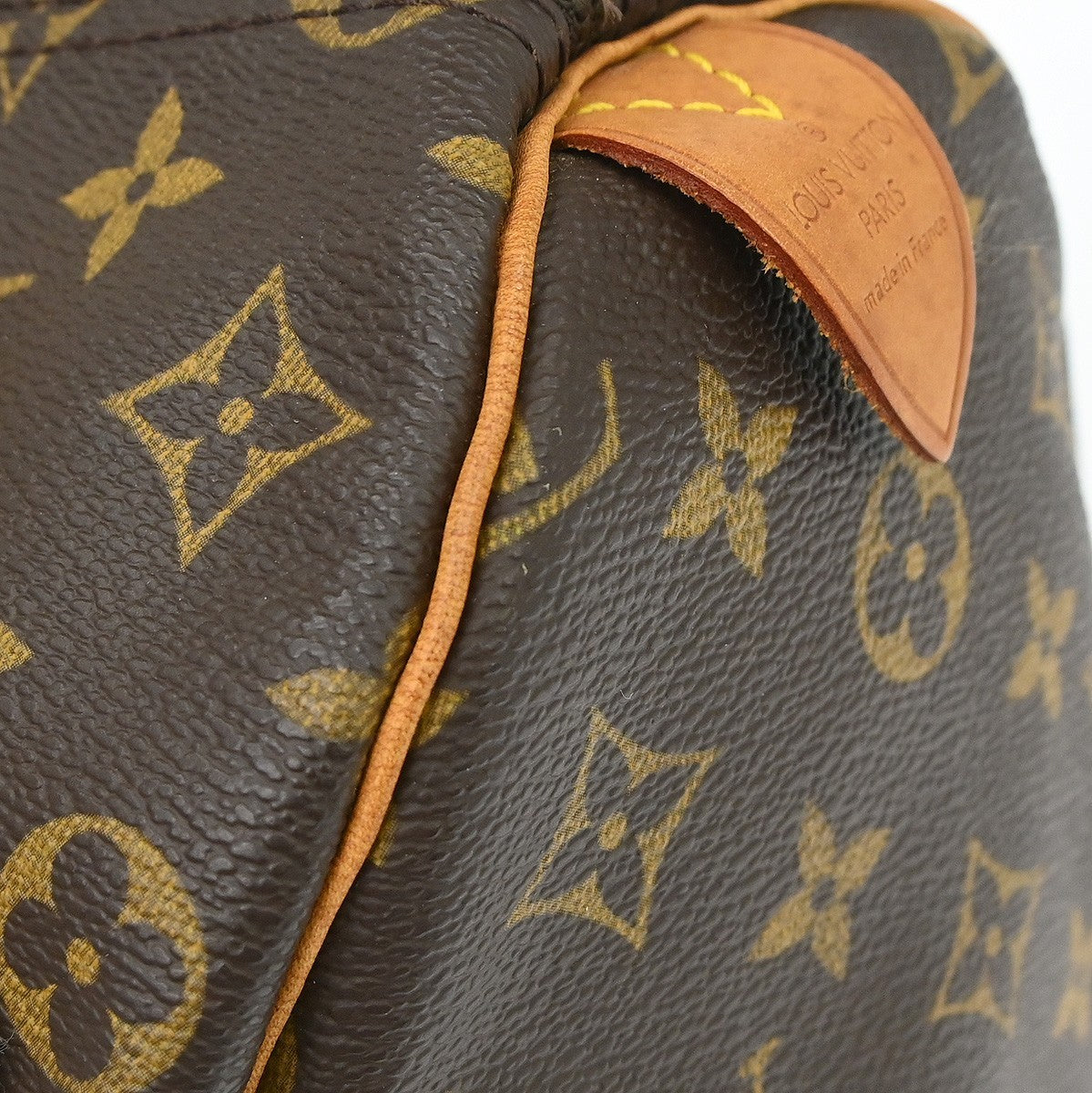 Louis Vuitton Speedy Handbag Monogram Canvas Brown Canvas Handbag (Pre-Owned)