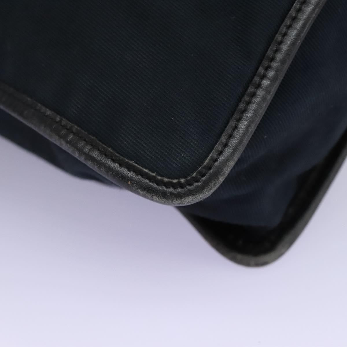 Gucci Sherry Line Shoulder Bag Canvas Black Canvas Shoulder Bag Bag (Pre-Owned)
