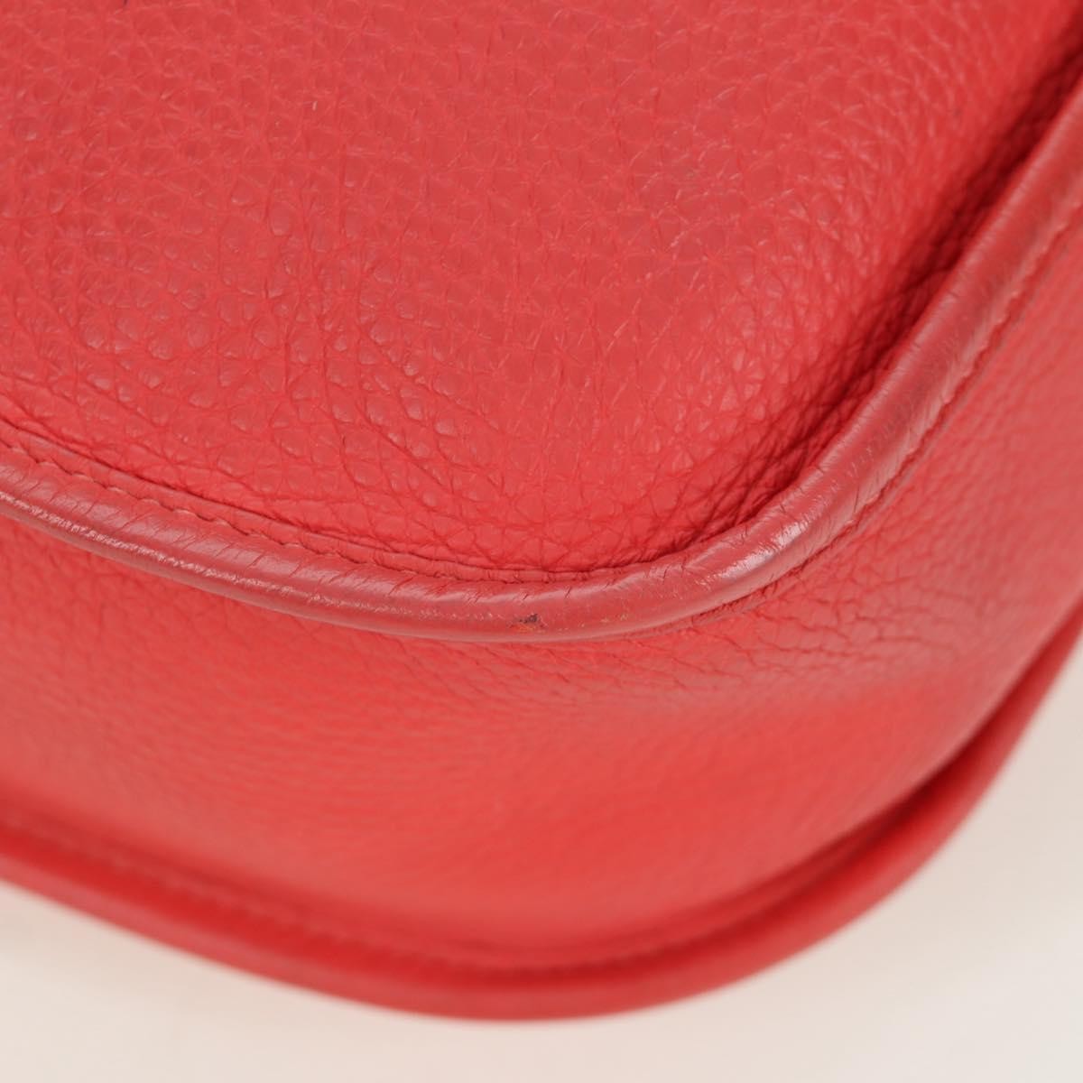 Hermes Evelyne Bag Gen Iii Clemence Pink Leather Shoulder Bag Bag (Pre-Owned)
