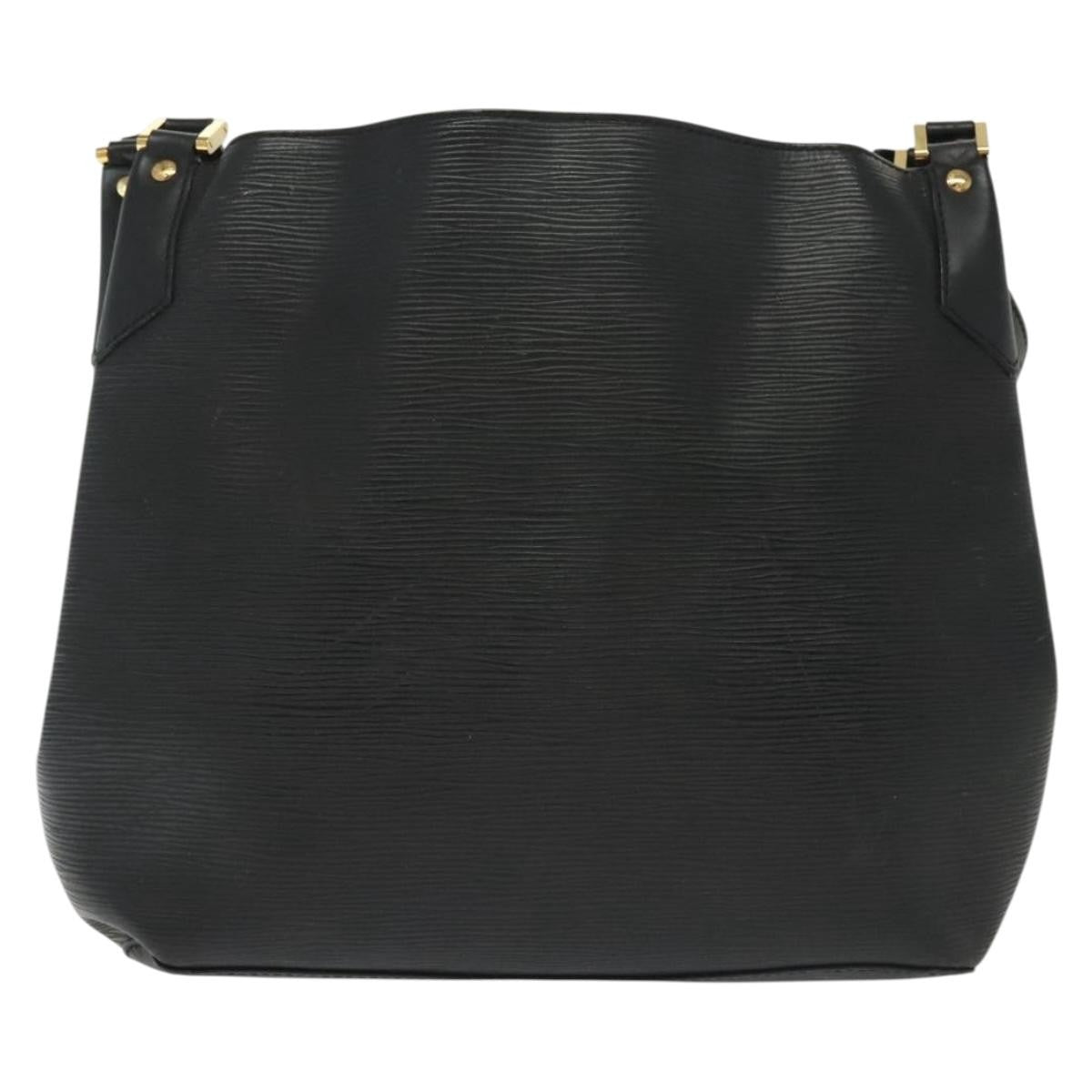 Louis Vuitton Mandara Handbag Epi Leather Black Leather Shoulder Bag Bag (Pre-Owned)