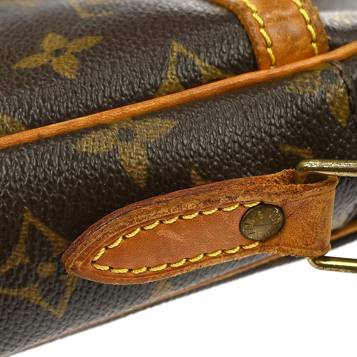 Louis Vuitton Danube Handbag Monogram Canvas Brown Canvas Shoulder Bag Bag (Pre-Owned)