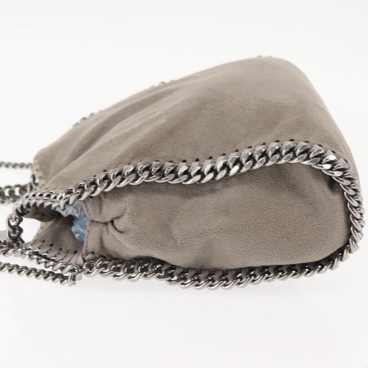 Stella Mccartney Falabella Fold Over Crossbody Bag Faux Leather Gray Polyester Bag (Pre-Owned)