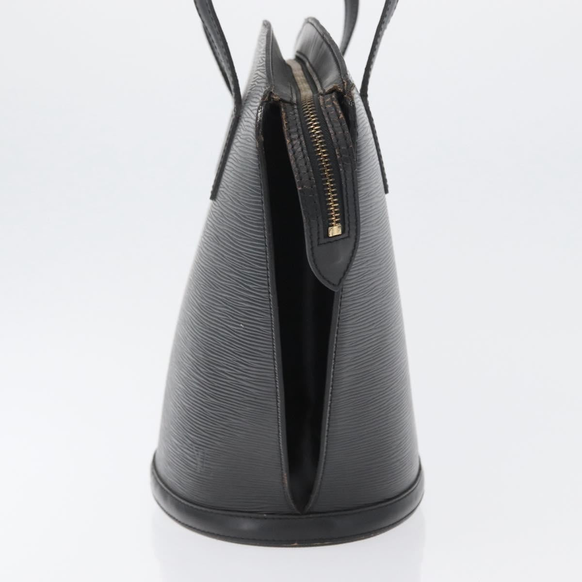 Louis Vuitton Saint Jacques Handbag Epi Leather Black Leather Shoulder Bag Bag (Pre-Owned)
