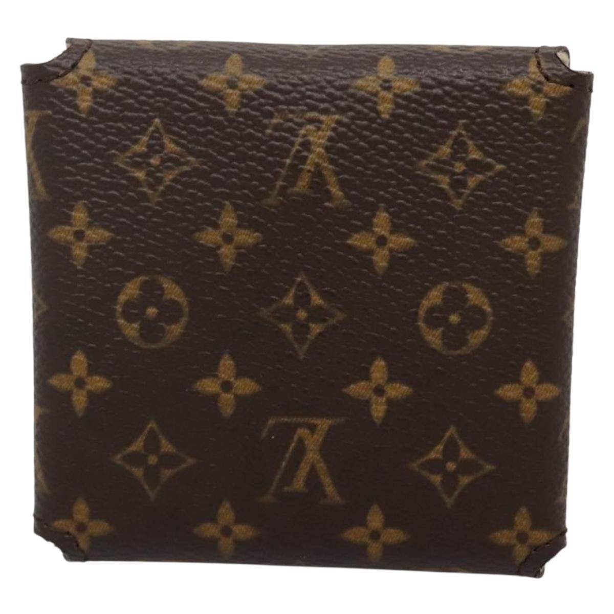 Louis Vuitton Case Jewelry Box Canvas Brown Canvas Wallets Accessory (Pre-Owned)
