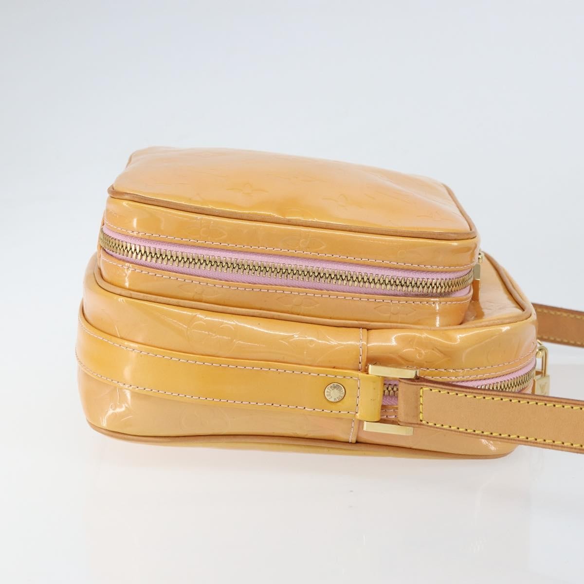 Louis Vuitton Wooster Handbag Monogram Vernis Yellow Patent_Leather Shoulder Bag Bag (Pre-Owned)