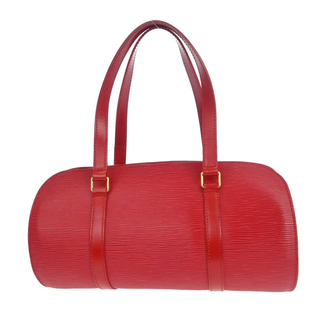 Louis Vuitton Soufflot Handbag Epi Leather Red Leather Handbag (Pre-Owned)