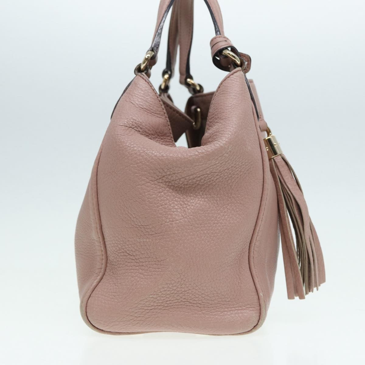 Gucci Soho Convertible Shoulder Bag Leather Pink Leather Tote Bag Bag (Pre-Owned)