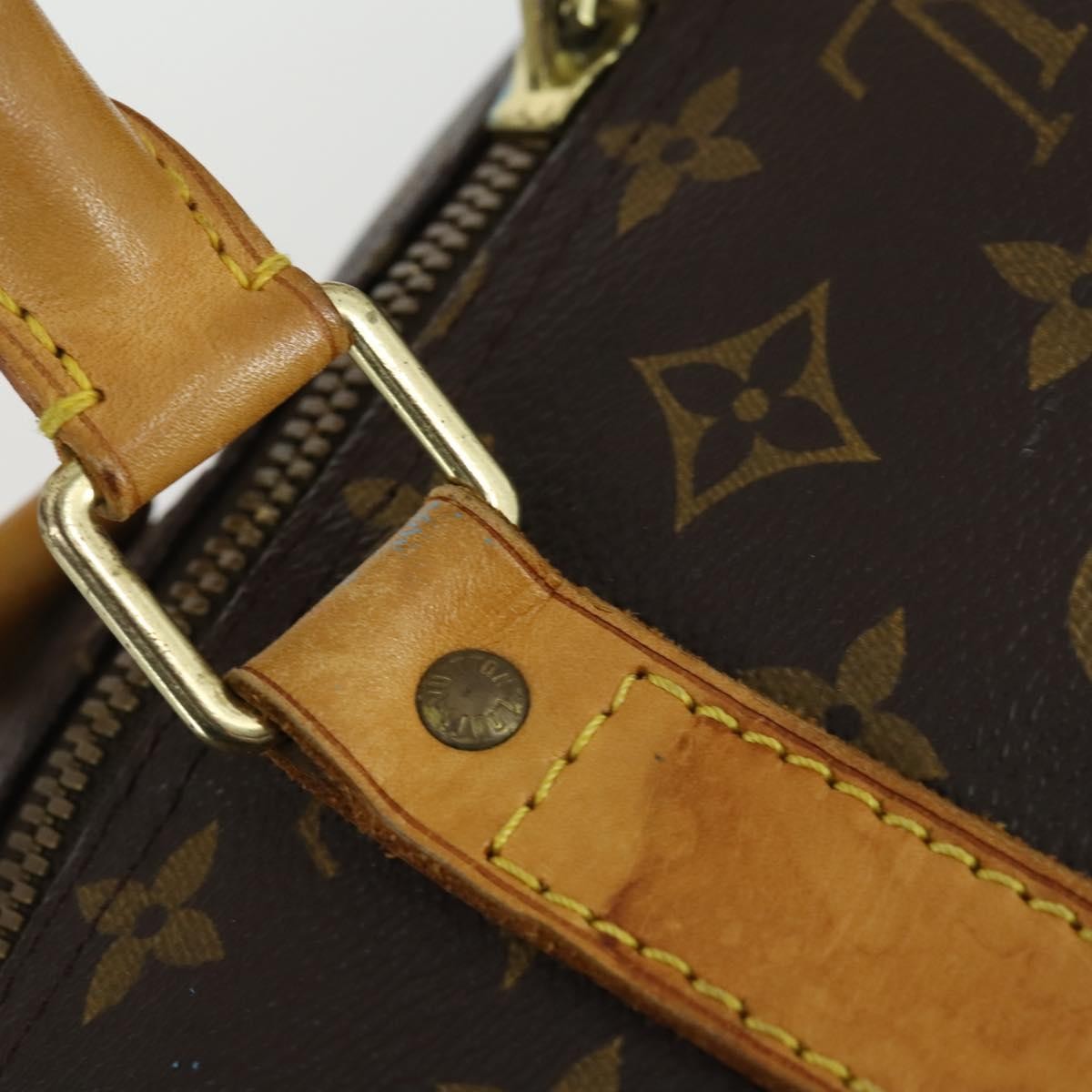 Louis Vuitton Keepall Bag Monogram Canvas Brown Canvas Travel Bag Bag (Pre-Owned)