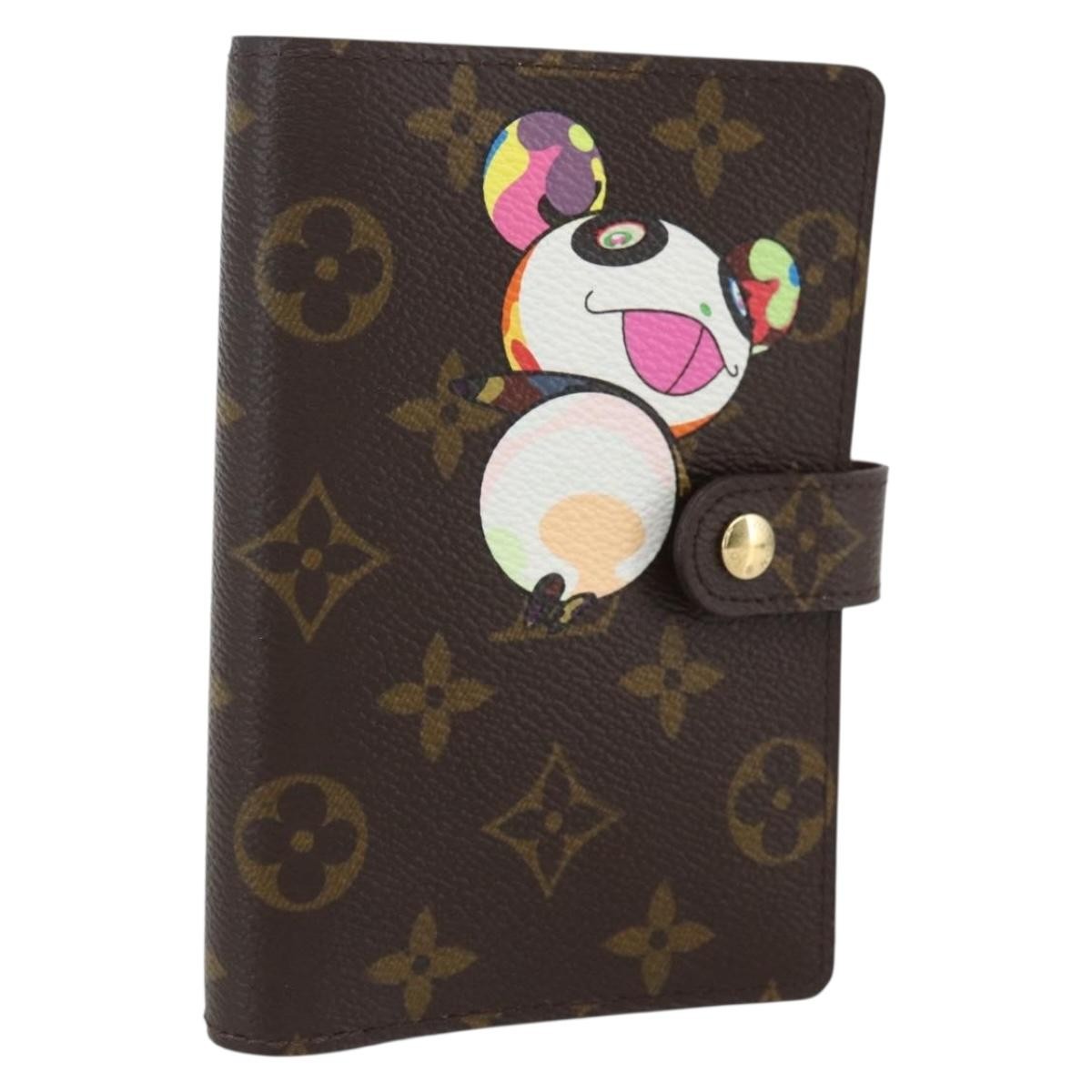 Louis Vuitton Agenda Cover Monogram Panda Brown Canvas Wallets Accessory (Pre-Owned)