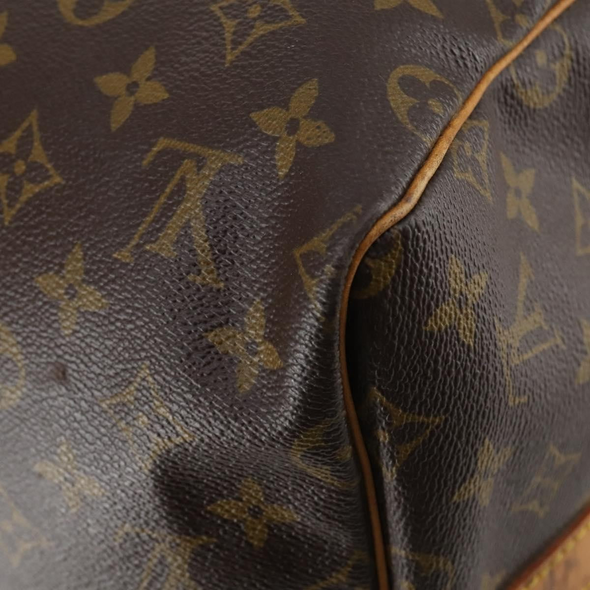 Louis Vuitton Keepall Bandouliere Bag Monogram Canvas Brown Canvas Travel Bag Bag (Pre-Owned)