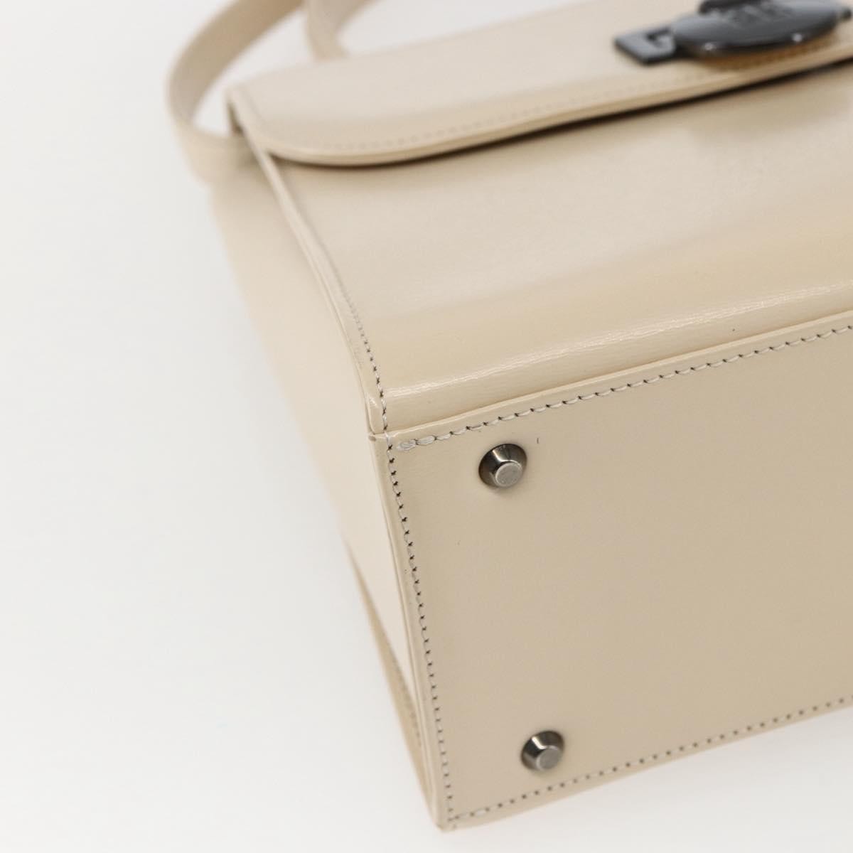 Givenchy Vintage 4G Handbag Leather Beige Leather Handbag (Pre-Owned)