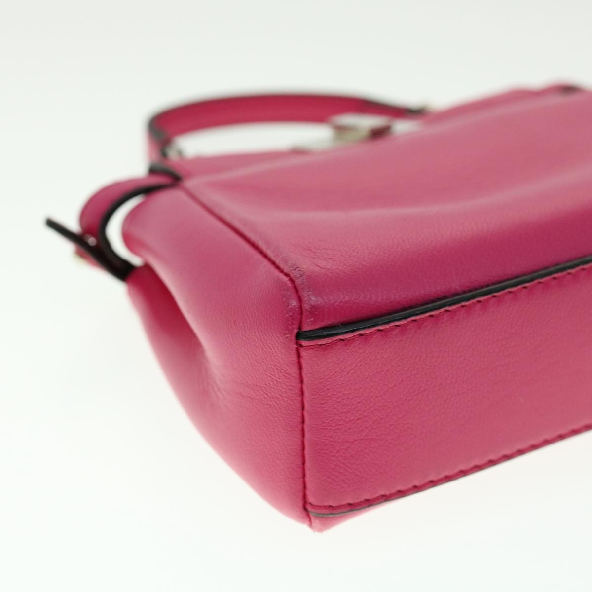 Fendi Peekaboo Bag Leather Pink Leather Handbag (Pre-Owned)