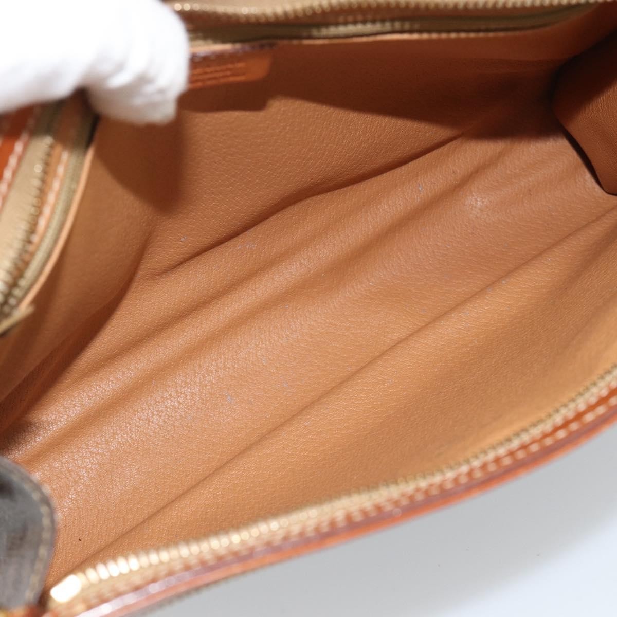 Celine Macadam Pochette Canvas Brown Canvas Clutche & Pouche Bag (Pre-Owned)