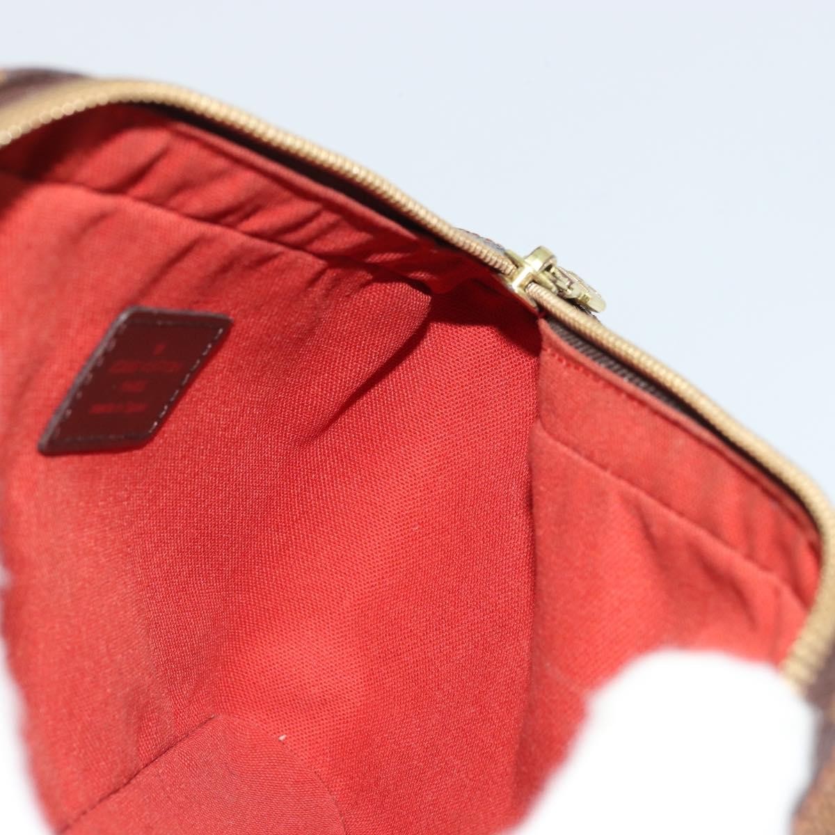 Louis Vuitton Geronimos Waist Bag Damier Brown Canvas Shoulder Bag Bag (Pre-Owned)